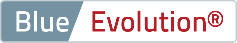 Logotipo de blue evolution
